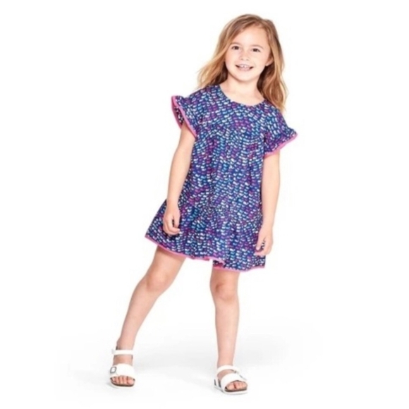 Vineyard Vines x Target Colorful Whale Print Ruffle Dress - Picture 5 of 6